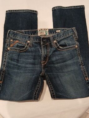 Ariat Men's Slim Fit Dark Blue Denim Jeans